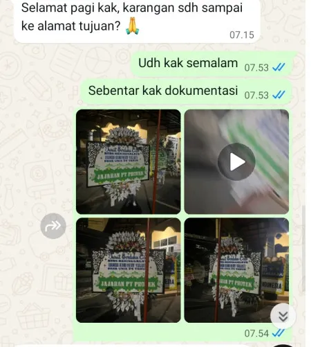 Pengiriman Papan Bunga Selamat Terminal Poris Plawad