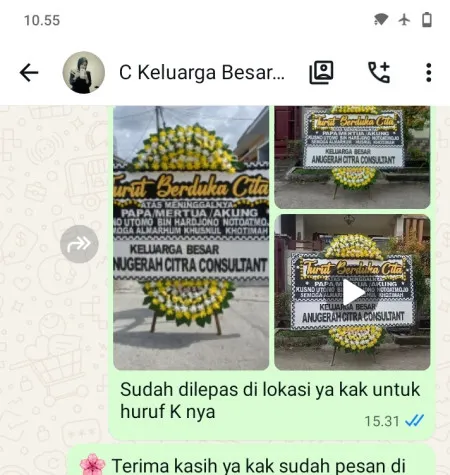 Pengiriman Papan Bunga Duka Terminal Poris Plawad