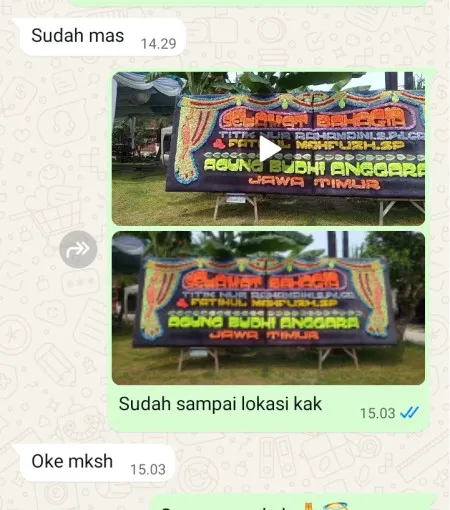 Pengiriman Papan Bunga Terminal Poris Plawad