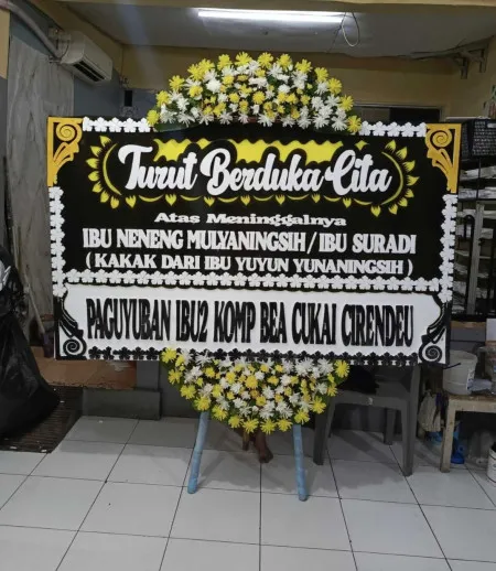 Papan Bunga Duka Terminal Poris Plawad