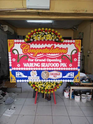 Papan Bunga di Terminal Poris Plawad
